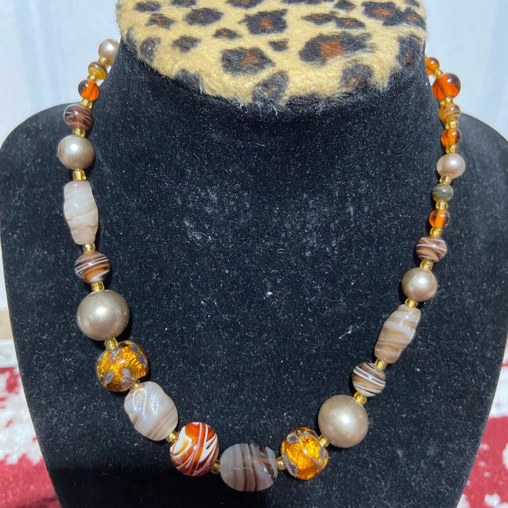 Vintage Mixed Beaded Necklace